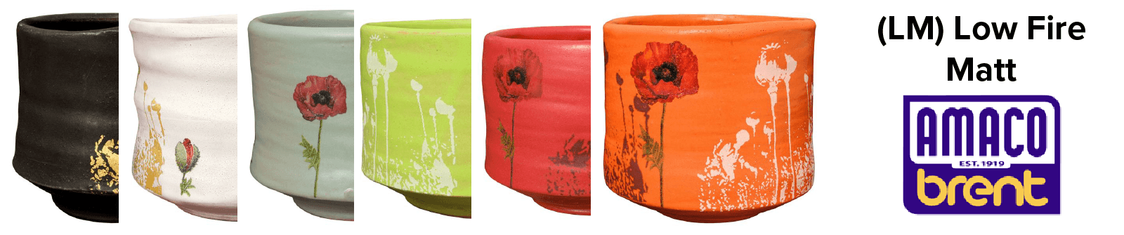 AMACO – Cone 05 LM Low Fire Matte Glazes