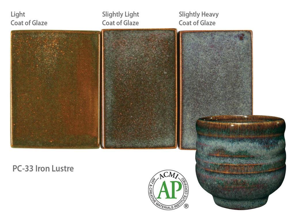 AMACO – Cone 5/6 - PC-33 Iron Lustre Cone 6